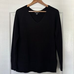 Athleta Hanover Refined V Neck Sweater Wool Blend